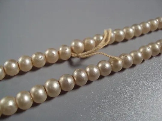 Бижутерия бусы под жемчуг стекло в один ряд длина 86 см №11803 З аукціону