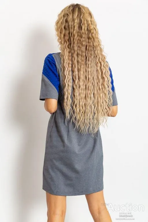 Платье, цвет серо-синий, 167R791 Де купити