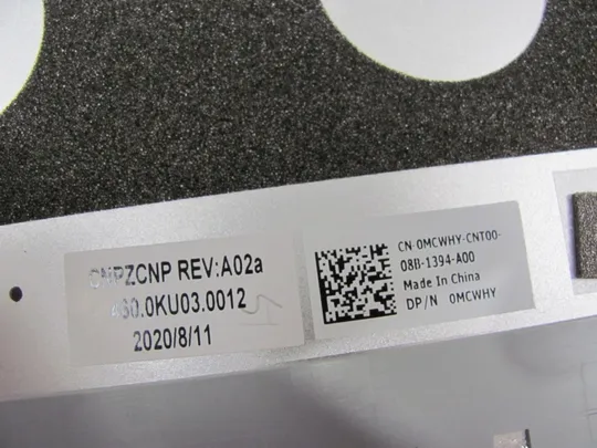 680-18 кришка матриці 60.0KU03.0012 0MCWHY  для DELL Inspiron 15 5501 5502  оригінал Торговий майданчик