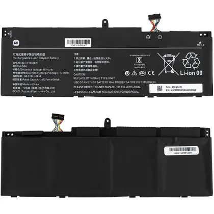 фото, Оригінальна батарея для ноутбука Xiaomi R14B06W (RedmiBook 14) 15.44V 3627mAh 56Wh Black