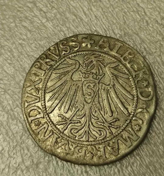 1539 год Монета грош серебро герцог  Альбрехт Прусский хорошее состояние np913. З аукціону