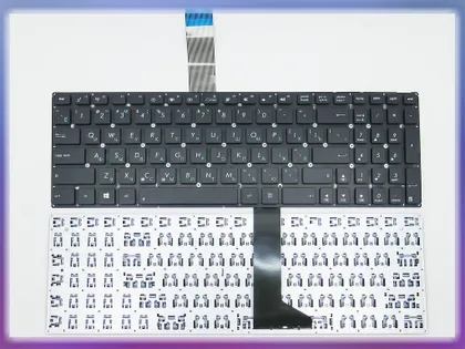 фото, Клавиатура для ASUS K550MJ, K750JN, K750LA (RU Black без рамки, контакты с тыльной стороны !)