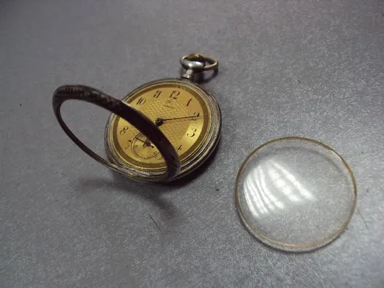 Купити Карманные часы Aureole корпус серебро с чернью 800 проба длина 6,5 см, диаметр 5см не на ходу №11934