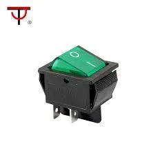 Перемикач клавішний з підсвічуванням IRS-201-1С (ON-OFF) , 4pin, 15A, 220V, зелений З аукціону