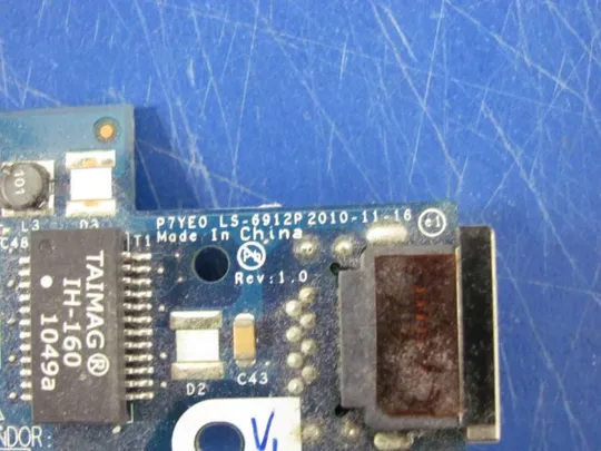 №137-11 Ethernet LAN плата P7YE0 LS-6912P для Packard Bell LS11 Acer 7560 7750 оригінал З аукціону