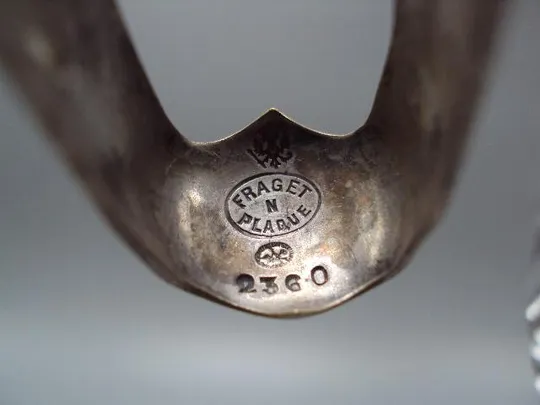 Щипцы для сахара ложки Варшава Фраже Fraget N Plaque герб орел латунь посеребрение 13,5 см №1813 Характеристики