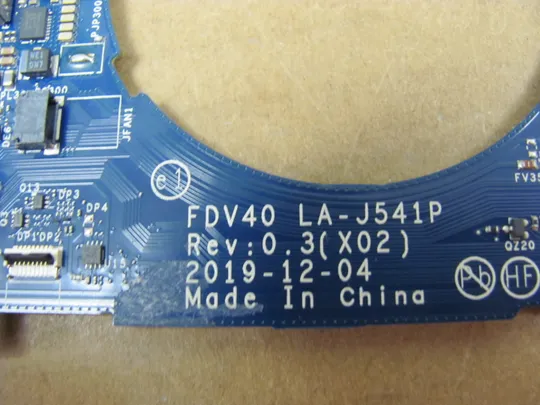 839-42 материнська плата QSWY I7-10610U FDV40 LA-J541P для Dell Latitude 9410 2-in-1 оригінал Торговий майданчик