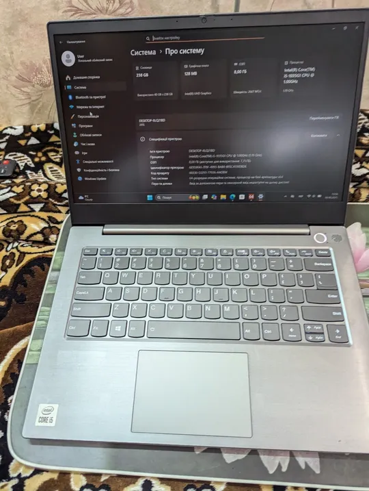 Купити №4 АКБ до 5 годин! Lenovo ThinkBook 14" 14-IIL Intel Core i5-1035G1 8GB 256GB DDR4 SSD Win 11 Pro Ноутбук