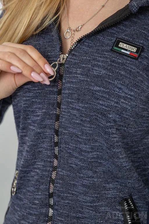 Спорт костюм женский, цвет темно-синий, 244R0001-1 Де купити