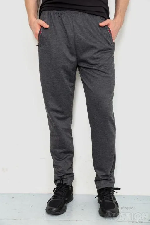 Спорт штаны мужские, цвет темно-серый, 244R41623 Ціна