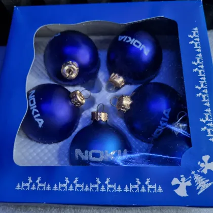 фото, Набор новогодних шариков nokia — 6 шт. (2007)