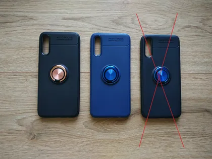 фото, Чехол з кольцом на Samsung Galaxy A70 2019 A705 F чохол під магнітний тримач