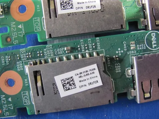 номер0001-25 Плата USB Card Reader 0R1F2R для DELL INSPIRON 17 P26E 17 5748 5000 оригінал Де купити