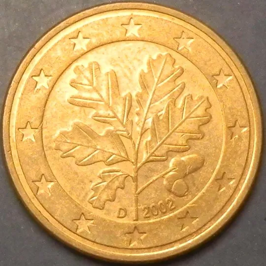 5 євроцентів 2002 D Німеччина Ціна