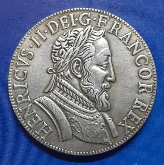 Франція 1554 р- Королівство - Тестон - Генрі II. Копія. Ціна