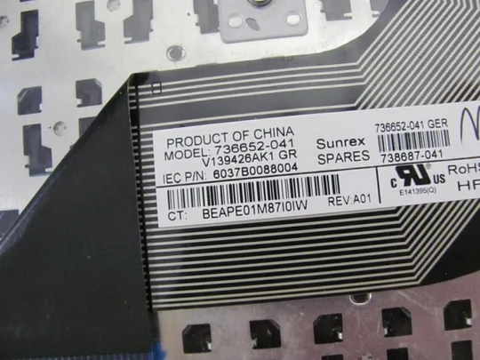 номер0160-11 клавіатура,keyboard робоча 738687-041 736652-041 для HP Probook 640 440 G0 440 G1 445 G1 оригінал Де купити