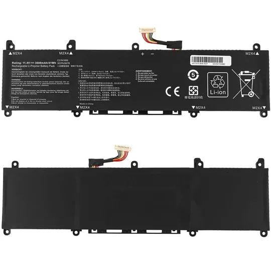 Батарея для ноутбука ASUS C31N1806 (Vivobook S13 S330UA) 11.4V 3600mAh 41Wh Black Ціна