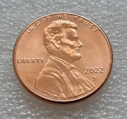 фото, (8117 ря) 1 цент 2022 D США