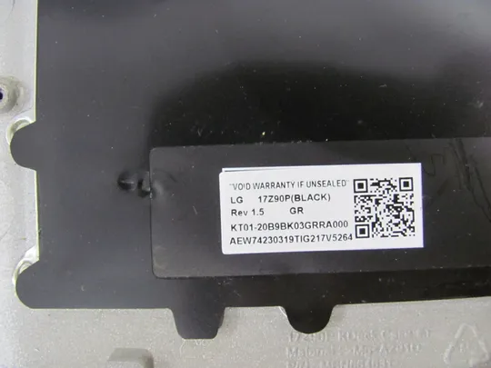 номер0951-8  Кришка панель палмрест KT01-20B9BK03 AEW74230319 клавіатура  для LG Gram 17 17Z90P оригінал в Україні