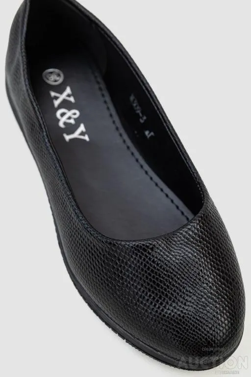 Купити Балетки женские экокожа, цвет черный, 244R19-56319