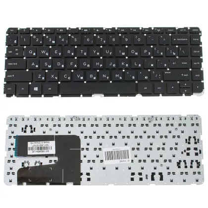 фото, Клавіатура для ноутбука HP (240 G2, 245 G2) rus, black, без фрейму