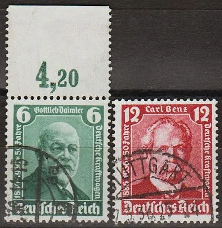 1936 - Рейх - Даймлер-Бенц Mi.604-605 _2,50 € Ціна