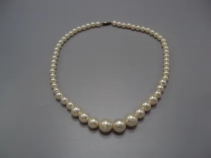 фото, Бижутерия бусы в один ряд под жемчуг намисто під перли длина 48 см №18644