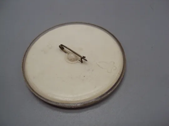 Знак детский круглый собака Шотландский сеттер Белый Бим Черное ухо персонаж повесть кино №17038 З аукціону