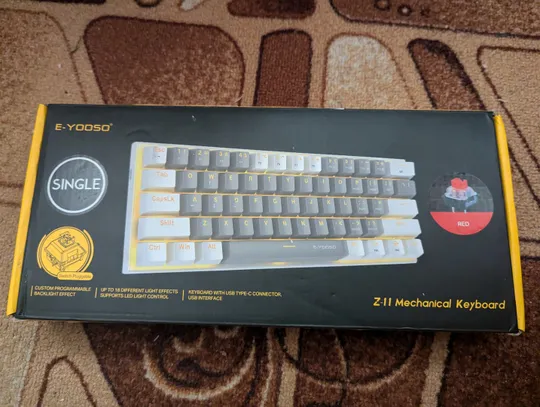 E-Yooso Z-11 Mechanical Keyboard 61 key Red Switch механічна ігрова клавіатура Ціна