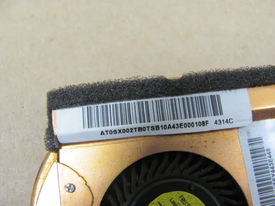 номер0015-30 система охолодження,Кулер,Охолоджувальний блок,Охолоджувальна система,cooling system AT0SX002TB0  для Lenovo ThinkPad X240, X250  оригінал З аукціону