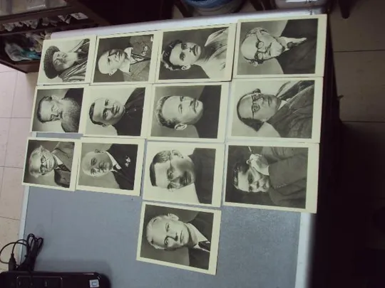 открытка набор портреты советских писателей 1961 строганова 13 шт №5737 Де купити