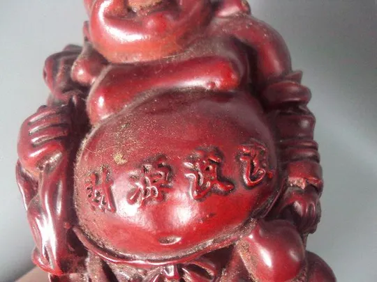 Фигура пластик тяжелый японский бог богатства и веселья Хотэй или Смеющийся Будда Будай №10326 Недорого