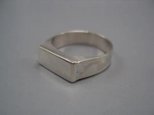 Мужское кольцо перстень печатка прямоугольник серебро 925 проба вес 8,64 г 23 размер новое №14408 Ціна