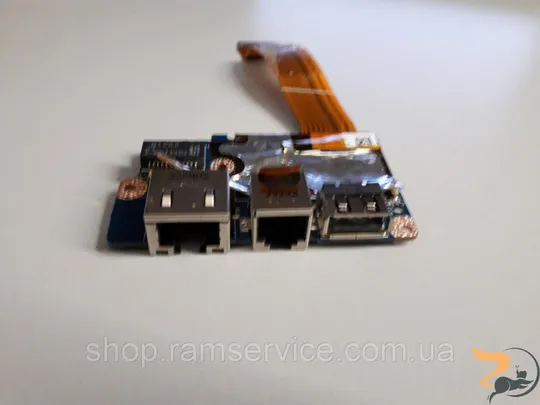 USB плата з LAN, Ethernet роз&#039;ємами для ноутбука Toshiba U400-23, б/в Ціна