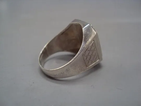 Мужской перстень кольцо печатка зодиак Дева гороскоп серебро Украина вес 9,48 г размер 21 №15145 З аукціону