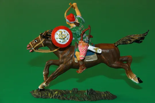 ГУН ІЗ МЕЧЕМ-САБЛЕЮ монголо-татарин №8761 ELASTOLIN 70мм ФРН Продаж