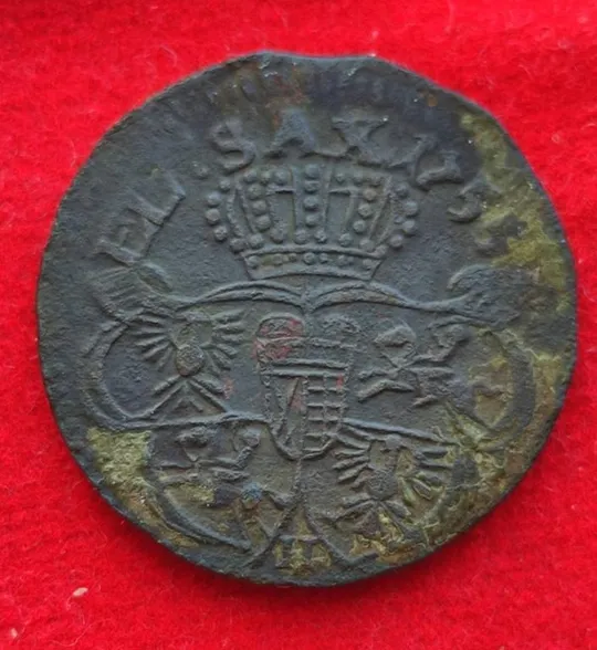Купити 1 грош 1755 года &quot;Коронный&quot; (Польша, Август III) nk377