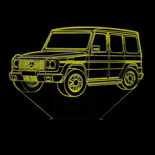 Акриловий світильник-нічник Mercedes-Benz G-Class жовтий tty-n002042 Ціна