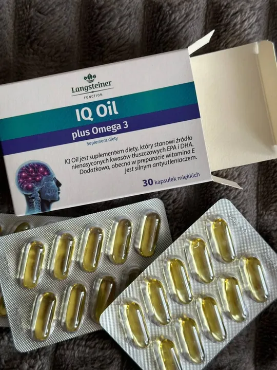 Купити Дієтична Добавка &quot;IQ OiI + Омега 3&quot; Langsteiner, 30 капсул