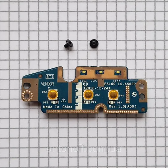 Плата кнопок Dell Latitude E6520 / LS-6562P для ноутбука оригінал Ціна