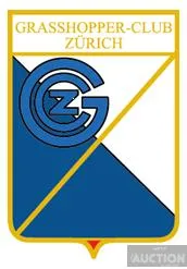 фото, значок футбол  ФК Грассхоппер Цюрих Швейцария (серия герб города и эмблема клуба).