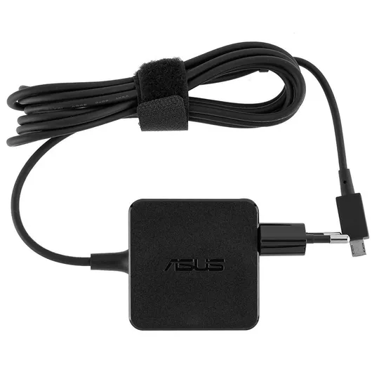 Оригінальний блок живлення для ноутбука ASUS 19V, 33W, для ASUS Eee Book X205TA, F205TA, special USB connector, квадратний, black З аукціону