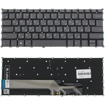 фото, Клавіатура для ноутбука Lenovo (IdeaPad: S540-14 series) rus, onyx black, без кадру