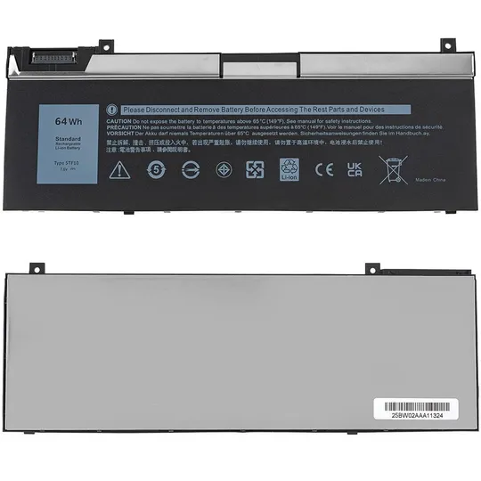 Батарея для ноутбука DELL 0H6K6V INNER (Precision: 7740,7330,7540) 7.6V, 64Wh, Black Ціна