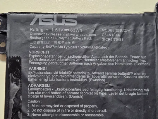 Оригінальна батарея Asus ExpertBook B5 B5402 B7402 ZenBook UX325 UX425 UX435 C31N1914 0B200-03730100 З аукціону