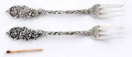 Виделочки CH. WIDMANN 2 шт. №1 срібло 800 проба Ціна