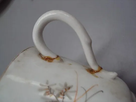 Чашка и блюдце фарфор Кузнецов кружка с блюдцем Кузнецова узор цветы лот под реставрацию №32 Недорого