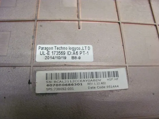 номер0290-4 Кришка дно піддон корпуса Нижний корпус (дно) для ноутбука Низ дно поддон Нижняя часть 6070B0686301 738692-001 для HP ProBook 650 G1, 655 G1 оригінал З аукціону