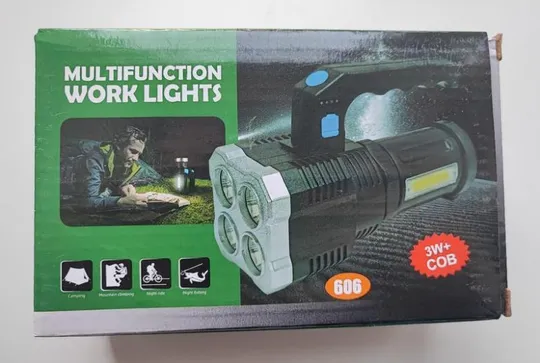 Ліхтар ручний акумуляторний x-606 4led-cob Ціна