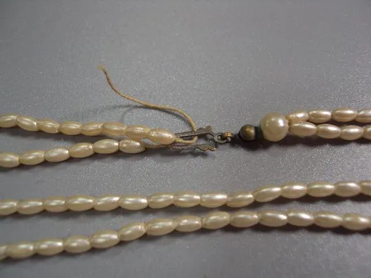 Купити Бижутерия бусы ожерелье жемчуг двойные в два ряда б/у №11198